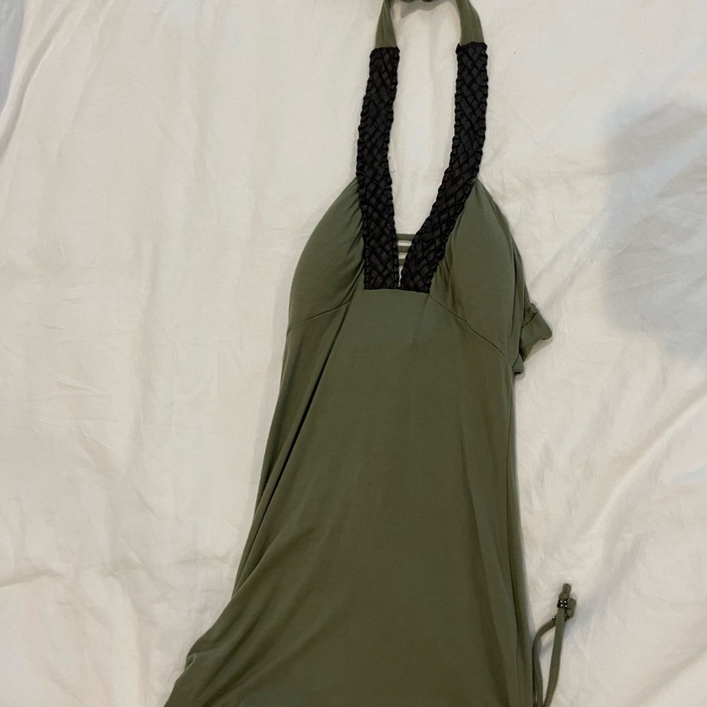 Dark green Guess top